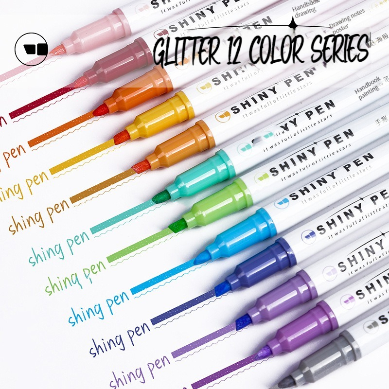 4 Colors/Set Glitter Highlight - đánh giá và giá Highlighter Set Pastel