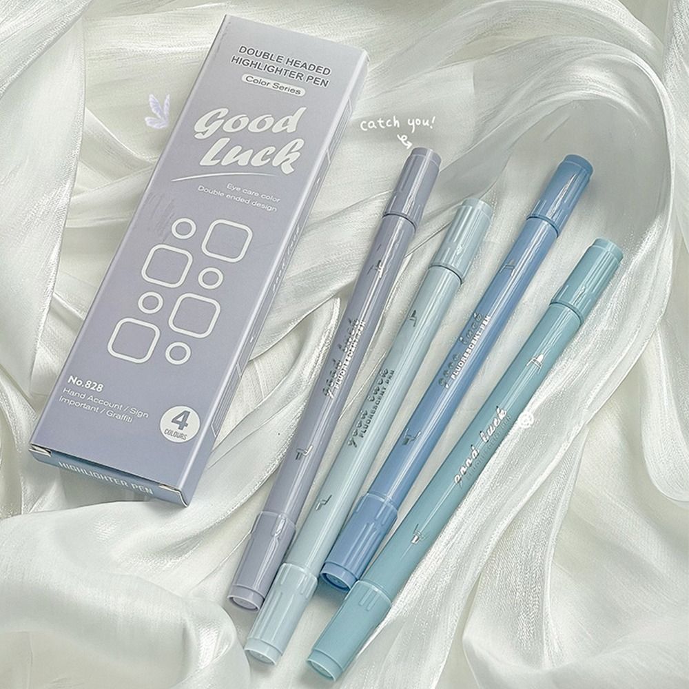 4Colors Double Head Fluorescen - đánh giá và giá Highlighter Set Pastel