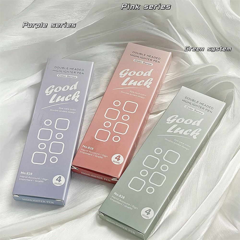 4Colors Double Head Fluorescen - đánh giá và giá Highlighter Set Pastel