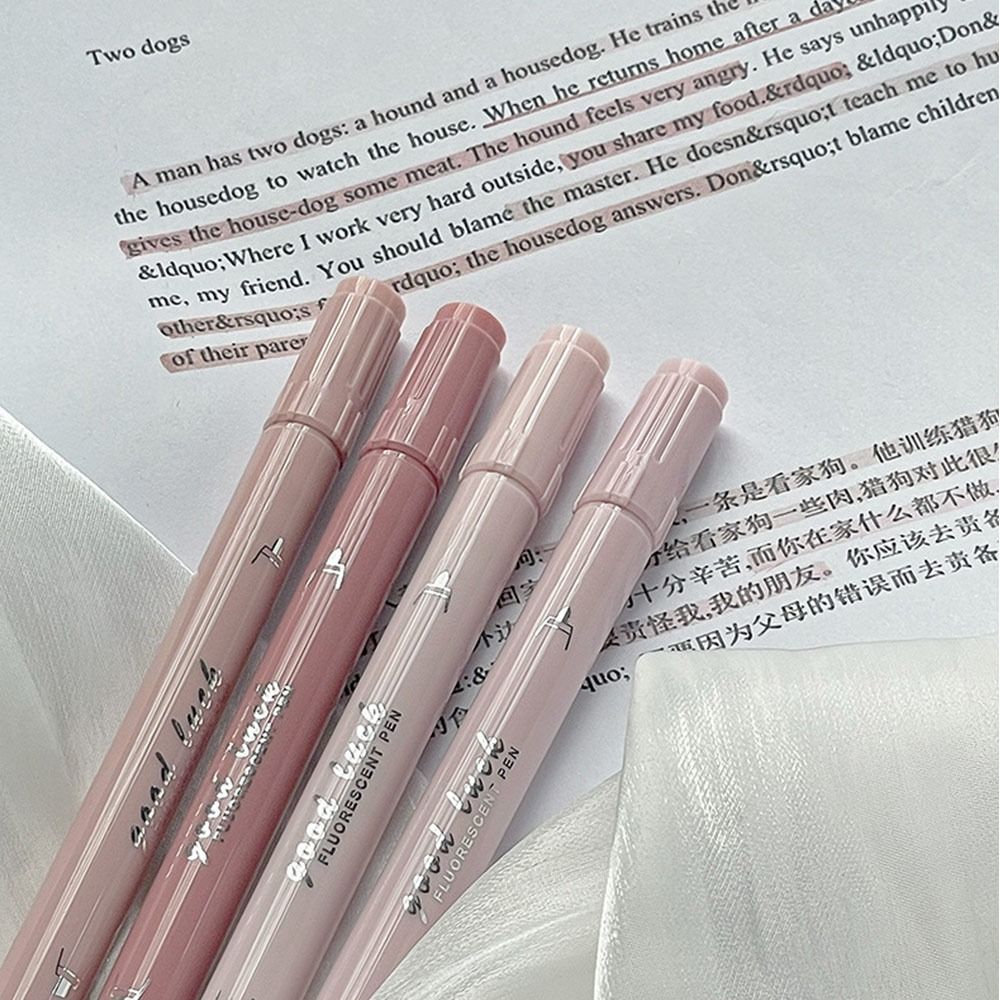 4Colors Double Head Fluorescen - đánh giá và giá Highlighter Set Pastel