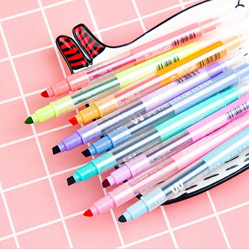 10 Colors Erasable Highlighter - đánh giá và giá Highlighter Set Pastel