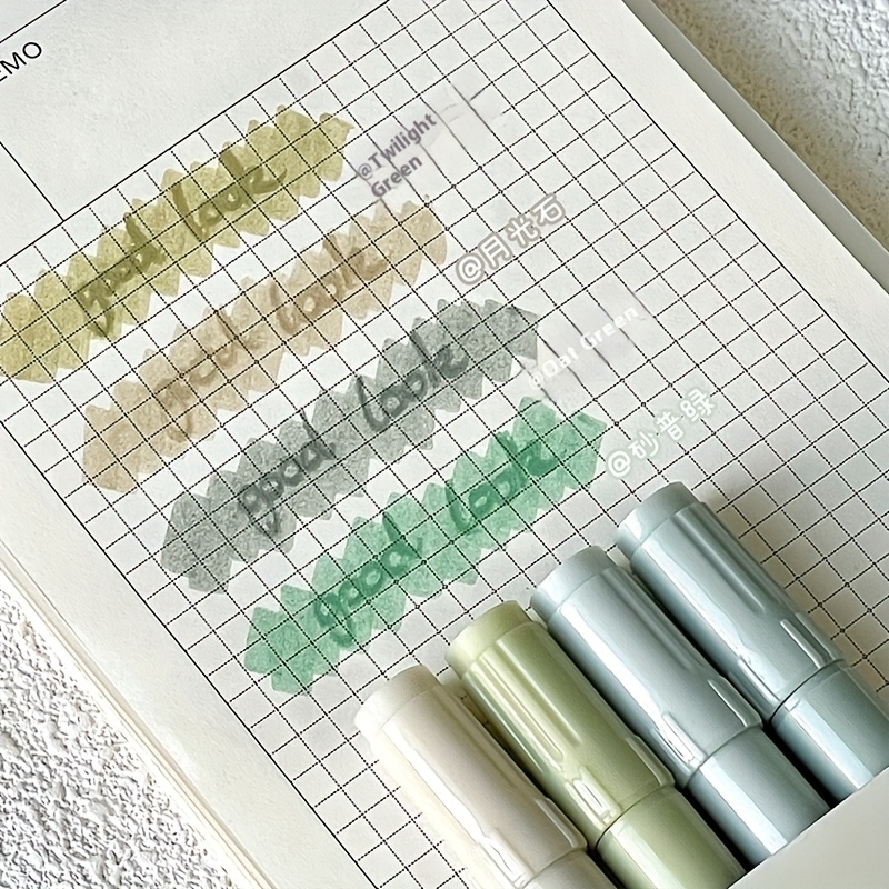 2 Sets of 4 Blue Gradient Dual - đánh giá và giá Highlighter Set Pastel